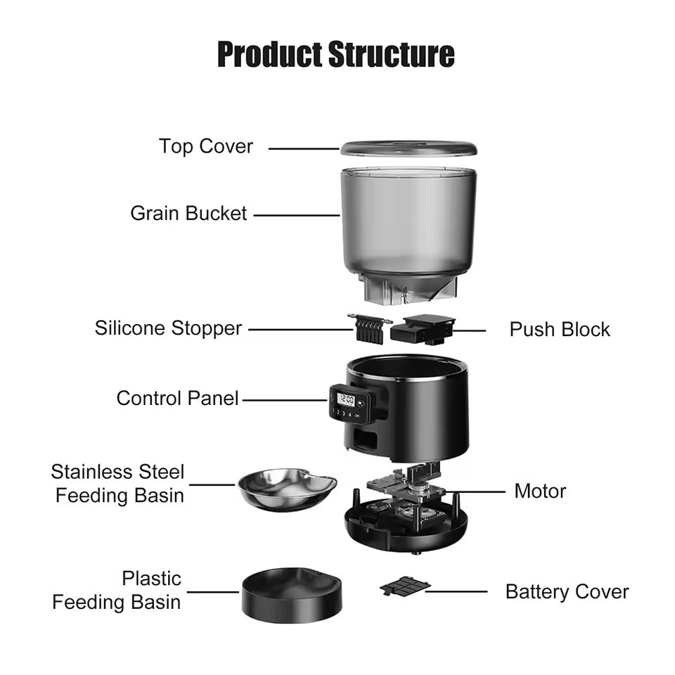 Dispensador Comedero Smart 4L – Control desde Tu Smartphone