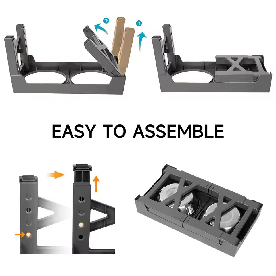 Comedero Elevado Ajustable – Alimentación Saludable y Cómoda